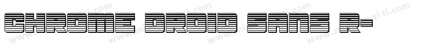 Chrome Droid Sans R字体转换